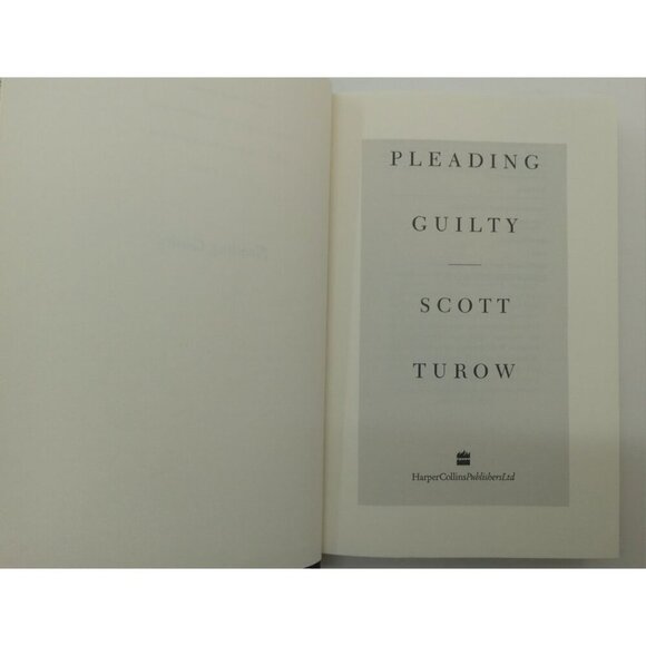 Pleading Guilty by Scott Turow – VG+ Legal Thriller Hardcover with DJ - Picture 11 of 11